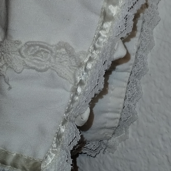 GUNNIES San Francisco Blouse Cream Off White Button Up Lace Ribbon High Collar - Picture 8 of 14